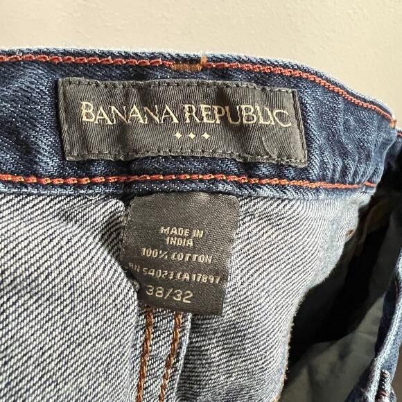 Banana Republic Factory Straight Leg Jeans Men's 38x32 Mid Rise Button Fly - Picture 6 of 6